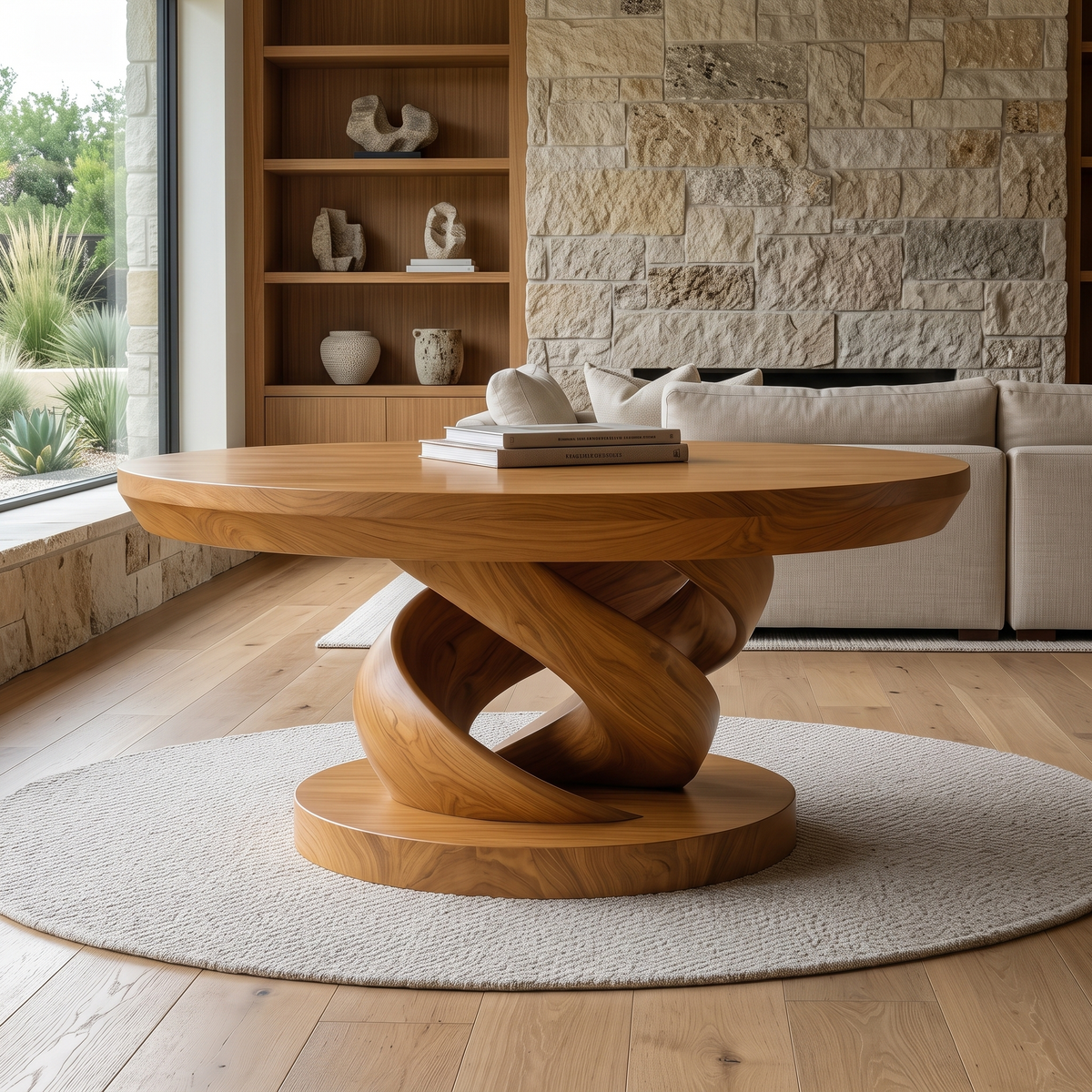 Virella Handcrafted Solid Wood Coffee Table SPA925789